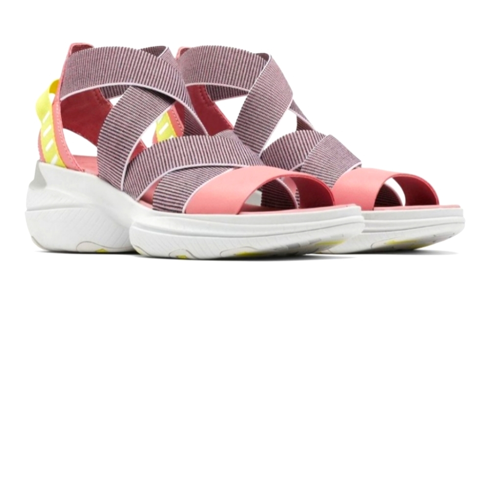 Sorel Explorer Blitz Eraser Pink & Moonstone Multi-Strap Sandals